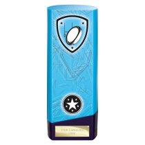 Prime Heavyweight Rugby Trophy | Blue | 190mm