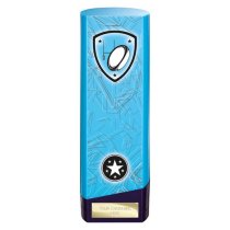 Prime Heavyweight Rugby Trophy | Blue | 220mm