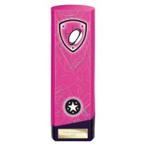 Prime Heavyweight Rugby Trophy | Pink | 220mm