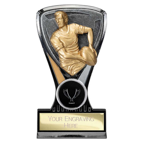 Wolverine Male Rugby Trophy Plaque | 130mm