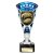 Cobra Star Rugby Shirt & Ball Trophy | Blue & Silver | 210mm - TB24207A