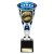 Cobra Star Rugby Shirt & Ball Trophy | Blue & Silver | 230mm - TB24207B