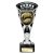 Cobra Star Rugby Shirt & Ball Trophy | Black & Silver | 210mm - TR24207A