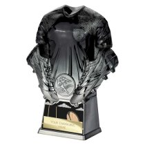 Invincible Rugby Shirt Trophy | Black & Silver | 160mm