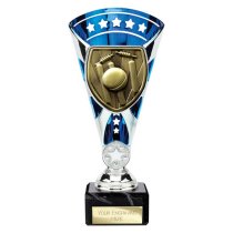 Cobra Star Cricket Trophy | Blue & Silver | 210mm