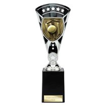 Cobra Star Cricket Trophy | Black & Silver | 255mm
