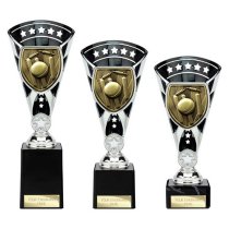 Cobra Star Cricket Trophy | Black & Silver | 255mm