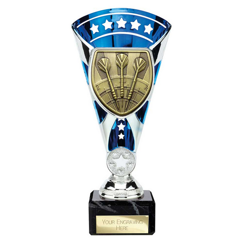 Cobra Star Darts Trophy | Blue & Silver | 210mm