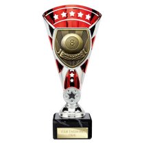 Cobra Star Pool Trophy | Red & Silver | 210mm