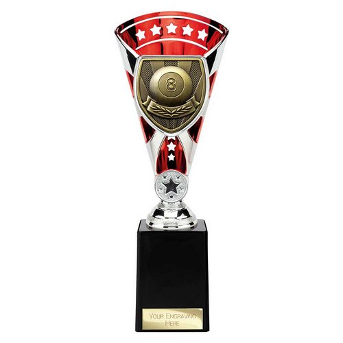 Cobra Star Pool Trophy | Red & Silver | 255mm
