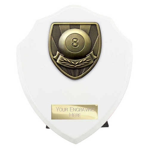 Cobra Shield Pool Trophy | White | 150mm