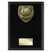 Cobra Plaque Lawn Bowls Trophy | Black | 175mm