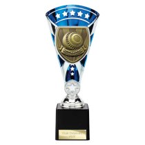 Cobra Star Lawn Bowls Trophy | Blue & Silver | 230mm