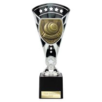 Cobra Star Lawn Bowls Trophy | Black & Silver | 230mm
