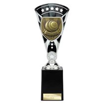 Cobra Star Lawn Bowls Trophy | Black & Silver | 255mm