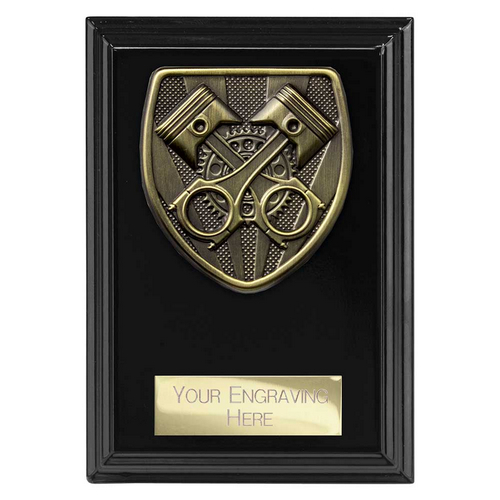 Cobra Plaque Motorsport Piston Trophy | Black | 125mm