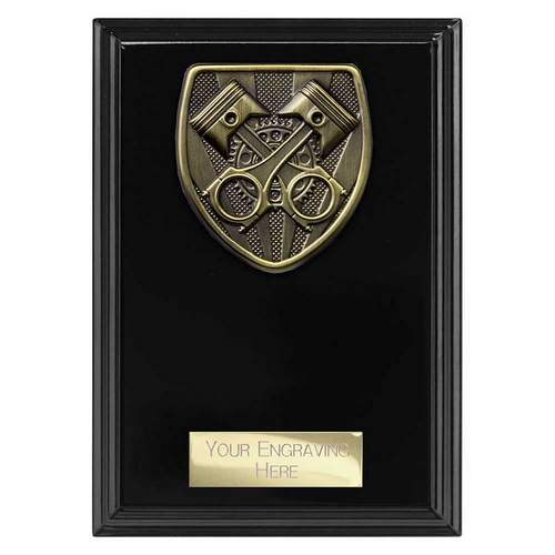 Cobra Plaque Motorsport Piston Trophy | Black | 150mm