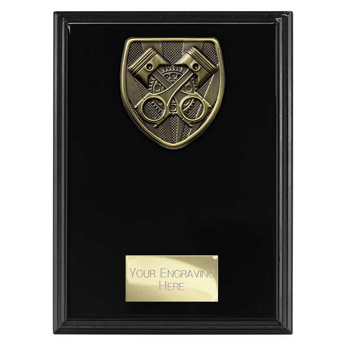 Cobra Plaque Motorsport Piston Trophy | Black | 175mm