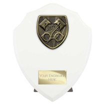 Cobra Shield Motorsport Piston Trophy | White | 175mm