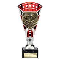 Cobra Star Motorsport Piston Trophy | Red & Silver | 210mm