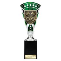 Cobra Star Motorsport Piston Trophy | Green & Silver | 255mm