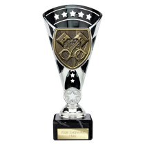 Cobra Star Motorsport Piston Trophy | Black & Silver | 210mm