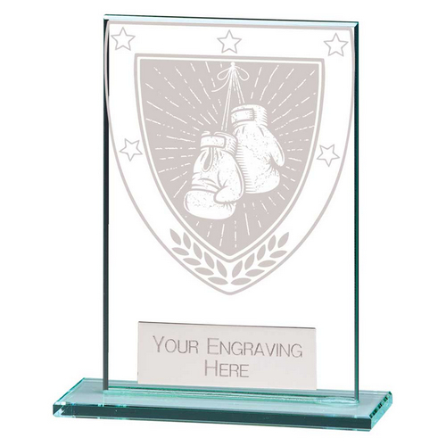 Millennium Boxing Glass Trophy | 80mm