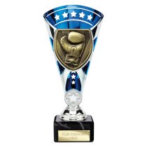 Cobra Star Boxing Trophy | Blue & Silver | 210mm