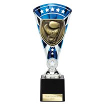Cobra Star Boxing Trophy | Blue & Silver | 230mm