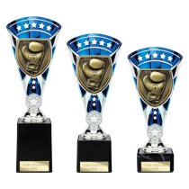 Cobra Star Boxing Trophy | Blue & Silver | 255mm