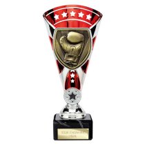 Cobra Star Boxing Trophy | Red & Silver | 210mm