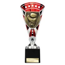 Cobra Star Boxing Trophy | Red & Silver | 230mm