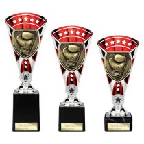 Cobra Star Boxing Trophy | Red & Silver | 255mm