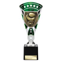 Cobra Star Boxing Trophy | Green & Silver | 230mm