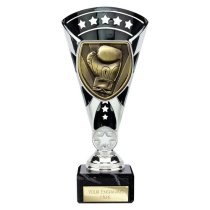 Cobra Star Boxing Trophy | Black & Silver | 210mm
