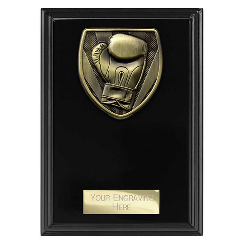 Cobra Plaque Boxing Trophy | Black | 150mm