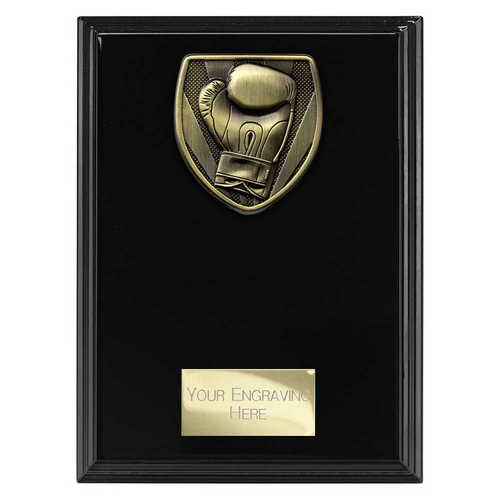 Cobra Plaque Boxing Trophy | Black | 175mm