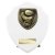 Cobra Shield Boxing Trophy | White | 150mm - PT24213C