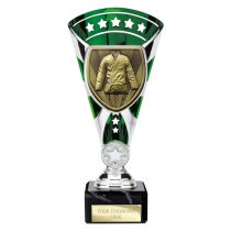 Cobra Star Martial Arts Trophy | Green & Silver | 210mm