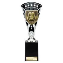 Cobra Star Martial Arts Trophy | Black & Silver | 255mm