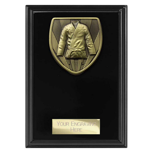 Cobra Plaque Martial Arts Trophy | Black | 150mm