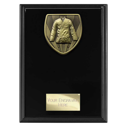 Cobra Plaque Martial Arts Trophy | Black | 175mm