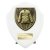 Cobra Shield Martial Arts Trophy | White | 125mm - PT24201B