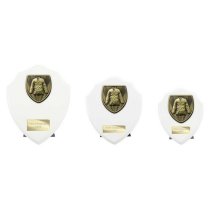 Cobra Shield Martial Arts Trophy | White | 175mm