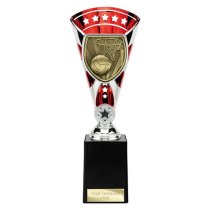 Cobra Star Netball Trophy | Red & Silver | 255mm