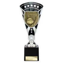 Cobra Star Netball Trophy | Black & Silver | 230mm