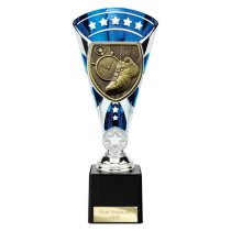 Cobra Star Running Trophy | Blue & Silver | 230mm