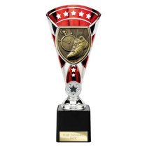 Cobra Star Running Trophy | Red & Silver | 230mm
