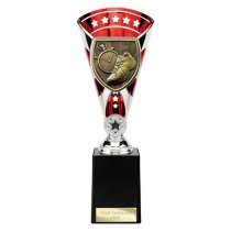 Cobra Star Running Trophy | Red & Silver | 255mm