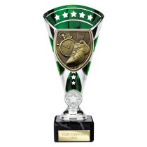 Cobra Star Running Trophy | Green & Silver | 210mm